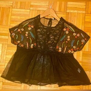 Lace Embroidered Top